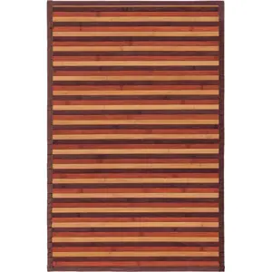Bambusový koberec v hnědo-hořčicové barvě 60x90 cm – Casa Selección