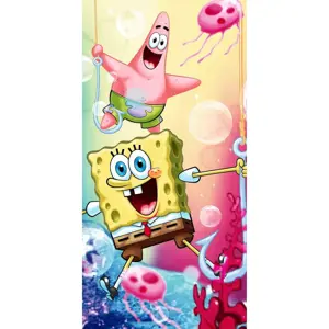 Bavlněná dětská osuška 70x140 cm Sponge Bob – Jerry Fabrics