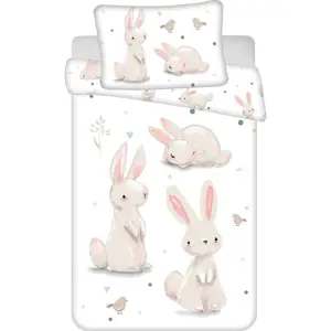 Bavlněné dětské povlečení do postýlky 100x135 cm Bunnies – Jerry Fabrics