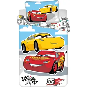 Bavlněné dětské povlečení do postýlky 100x135 cm Cars – Jerry Fabrics