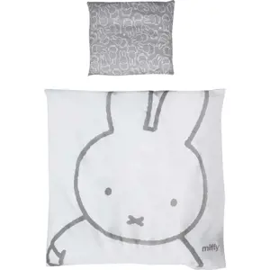 Bavlněné dětské povlečení do postýlky 80x80 cm Miffy – Roba