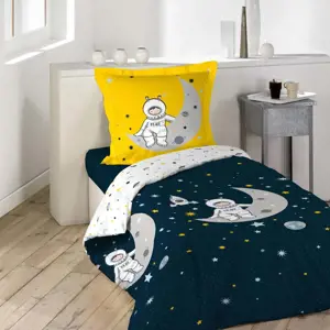 Bavlněné dětské povlečení na jednolůžko 140x200 cm Petit Astronaute – douceur d'intérieur