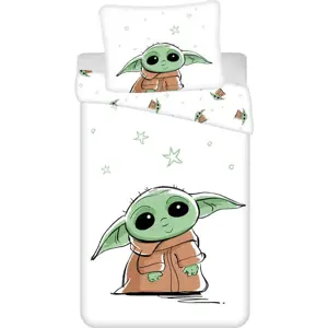 Produkt Bavlněné dětské povlečení na jednolůžko 140x200 cm Star Wars Baby Yoda – Jerry Fabrics