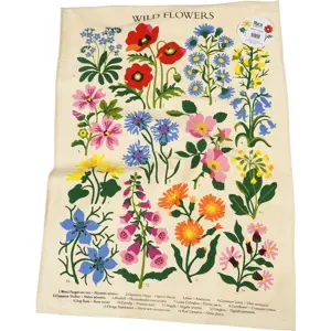 Produkt Béžová bavlněná utěrka Rex London Wild Flowers, 50 x 70 cm