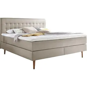 Béžová boxspring postel 180x200 cm Massello – Meise Möbel