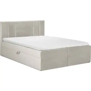 Produkt Béžová boxspring postel s úložným prostorem 180x200 cm Afra – Mazzini Beds