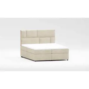 Béžová boxspring postel s úložným prostorem 180x200 cm Lola – Ropez