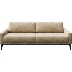 Produkt Béžová pohovka z imitace kůže MESONICA Musso Tufted, 210 cm