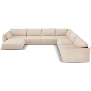 Béžová rohová pohovka (pravý roh) Vanda – Mazzini Sofas