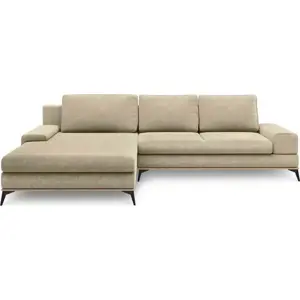 Produkt Béžová rozkládací rohová pohovka Windsor & Co Sofas Planet, levý roh