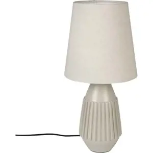 Béžová stolní lampa Aysa - White Label