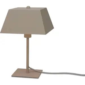 Béžová stolní lampa s kovovým stínidlem (výška 31 cm) Perth – it's about RoMi