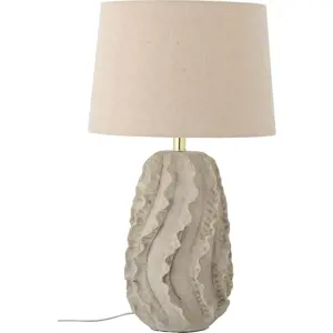 Béžová stolní lampa s textilním stínidlem (výška 64 cm) Natika – Bloomingville