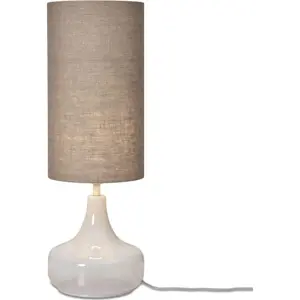 Béžová stolní lampa s textilním stínidlem (výška 75 cm) Reykjavik – it's about RoMi