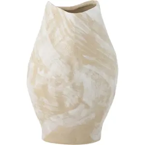 Produkt Béžová váza z kameniny (výška 31 cm) Obsa – Bloomingville