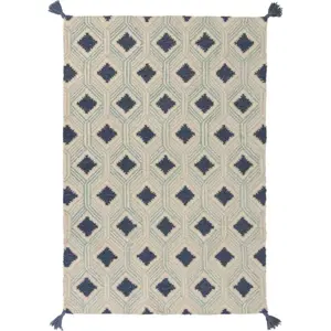 Béžovo-modrý vlněný koberec Flair Rugs Marco, 120 x 170 cm