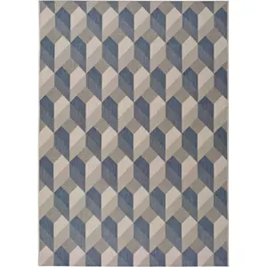 Béžovomodrý venkovní koberec Universal Silvana Miratta, 120 x 170 cm