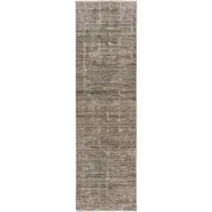 Béžový běhoun 66x240 cm Matilda Abstract – Flair Rugs