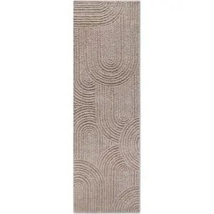 Béžový běhoun 80x240 cm Chappe Beige – Elle Decoration