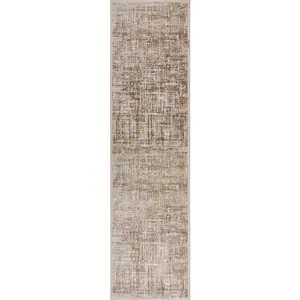 Béžový běhoun 80x300 cm Trace – Flair Rugs