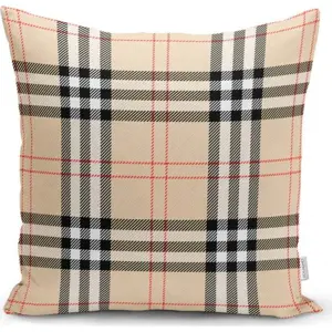 Béžový dekorativní povlak na polštář Minimalist Cushion Covers Flannel, 45 x 45 cm