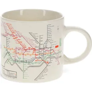 Produkt Béžový keramický hrnek 350 ml Heritage Tube Map – Rex London