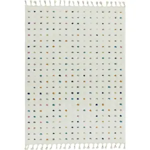 Béžový koberec Asiatic Carpets Dotty Multi, 80 x 150 cm