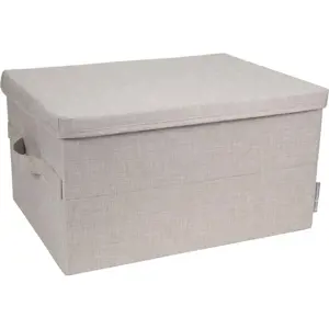 Produkt Béžový látkový úložný box s víkem 34x45x25 cm Soft Storage – Bigso Box of Sweden