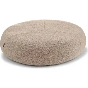 Béžový pelíšek pro psa z materiálu bouclé ø 70 cm Senso Pouffe Greige S/M – MiaCara