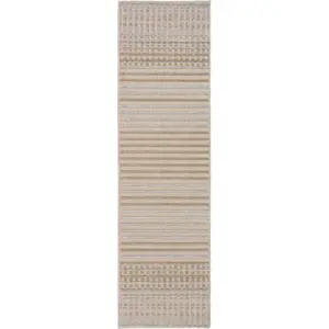 Béžový pratelný běhoun z žinylky 60x240 cm Elton – Flair Rugs