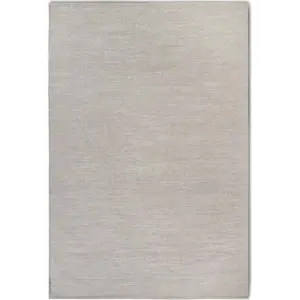 Béžový ručně tkaný koberec s příměsí vlny 120x170 cm Pradesh Linen White – Elle Decoration