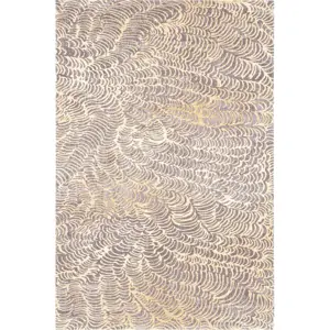 Béžový vlněný koberec 100x180 cm Koi – Agnella