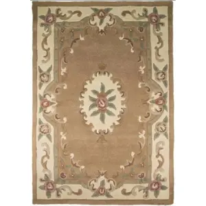 Béžový vlněný koberec Flair Rugs Aubusson, 150 x 240 cm