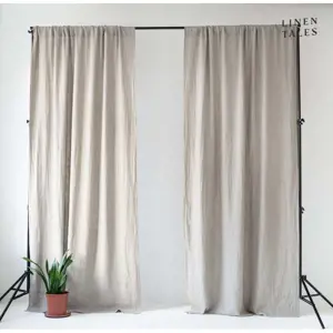 Produkt Béžový závěs 140x170 cm Night Time – Linen Tales