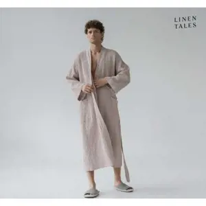 Produkt Béžový župan velikost L/XL Honeycomb – Linen Tales