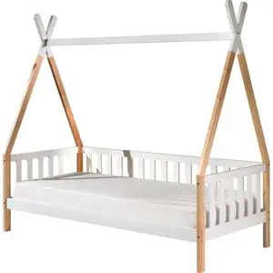 Produkt Bílá dětská postel se zábranou Vipack Tipi, 90 x 200 cm