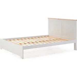 Produkt Bílá dvoulůžková postel 140x190 cm Akira – Marckeric