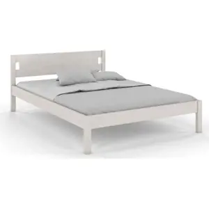 Produkt Bílá dvoulůžková postel z borovicového dřeva 180x200 cm Laxbaken – Skandica