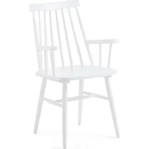 Produkt Bílá jídelní židle ze dřeva kaučukovníku Kave Home Kristie