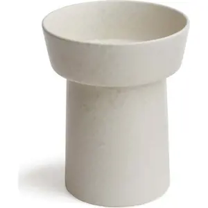 Bílá kameninová váza Kähler Design Ombria, výška 20 cm