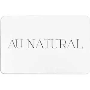 Bílá koupelnová předložka 39x60 cm Au Natural – Artsy Doormats
