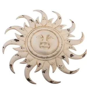 Produkt Bílá nástěnná kovová dekorace Dakls Sun