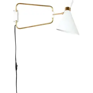 Bílá nástěnná lampa Zuiver Shady