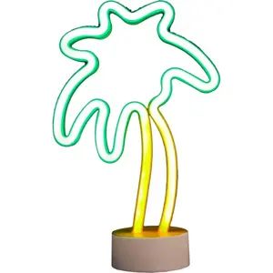 Bílá neonová světelná dekorace Palm – Hilight