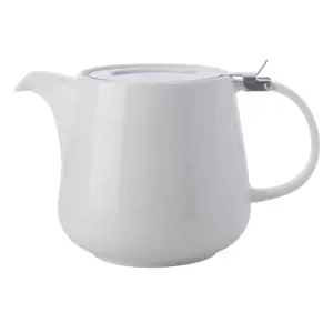 Produkt Bílá porcelánová čajová konvice se sítkem Maxwell & Williams Basic, 600 ml