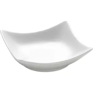 Bílá porcelánová miska Maxwell & Williams Basic Wave, 10,5 x 10,5 cm