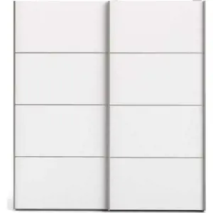Bílá šatní skříň s posuvnými dveřmi 182x202 cm Verona - Tvilum
