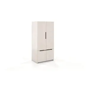 Produkt Bílá šatní skříň z borovicového dřeva 86x180 cm Bergman - Skandica