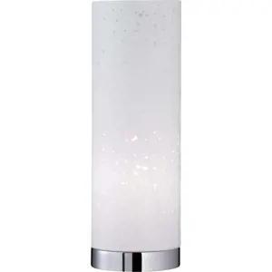 Bílá stolní lampa s textilním stínidlem (výška 35 cm) Thor – Fischer & Honsel