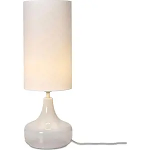 Bílá stolní lampa s textilním stínidlem (výška 75 cm) Reykjavik – it's about RoMi